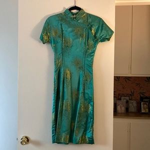 Vintage 60’s Green cheongsam